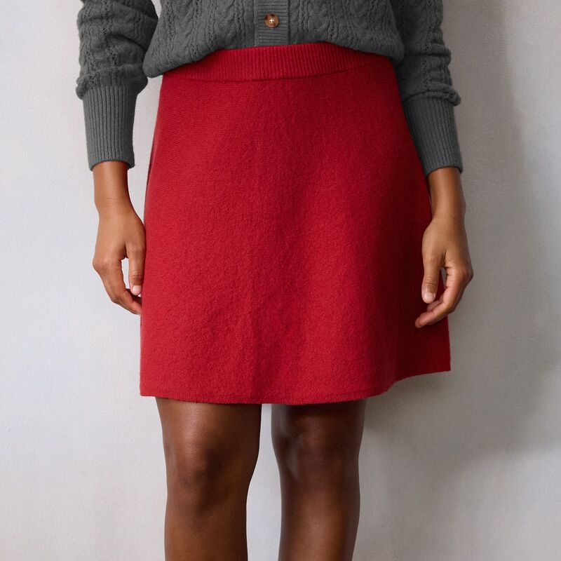 LC Lauren Conrad レディース 下つ方スコート ミニ スウェーター Women\u0027s LC Lauren Conrad Mini Sweater Skirt Red 赤いこと