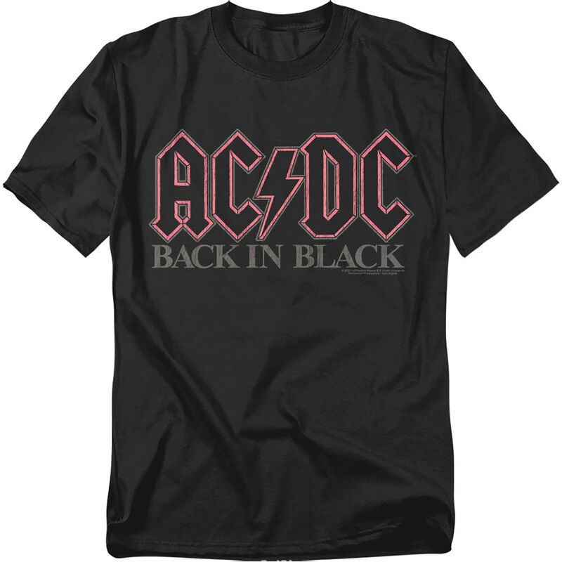 アニメキャラクター メンズ トップス Tシャツ トール ロゴ グラフィック Licensed Character Big & Tall AC/DC Back Logo Graphic Tee Black ブラック