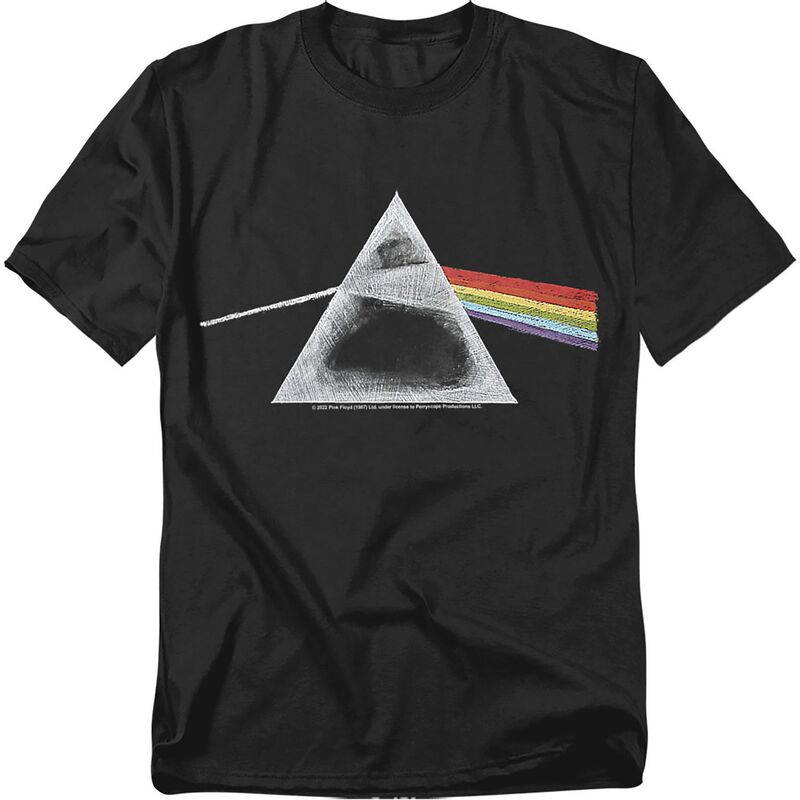 アニメキャラクター メンズ トップス Tシャツ トール グラフィック Licensed Character Big & Tall Pink Floyd Chalk Prism Graphic Tee Black ブラック