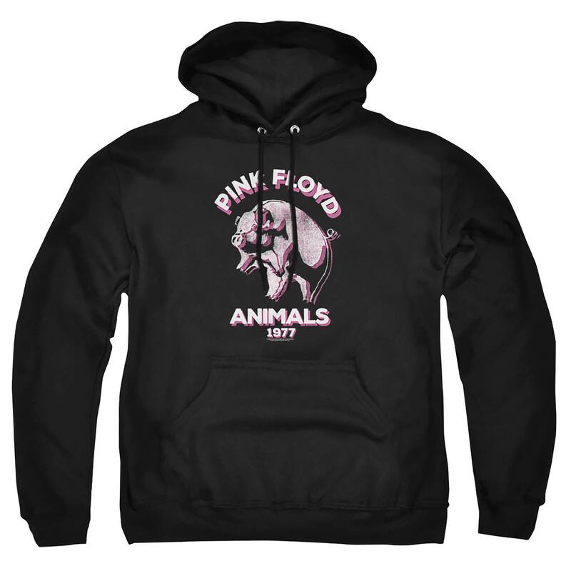 アニメキャラクター メンズ トップス Tシャツ トール パーカー グラフィック Licensed Character Big & Tall Pink Floyd Animals 1977 Graphic Pullover Hoodie Black ブラック
