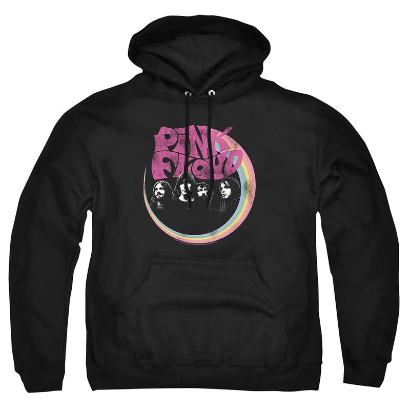アニメキャラクター メンズ トップス Tシャツ トール パーカー グラフィック Licensed Character Big & Tall Pink Floyd Rainbow Group Graphic Pullover Hoodie Black ブラック