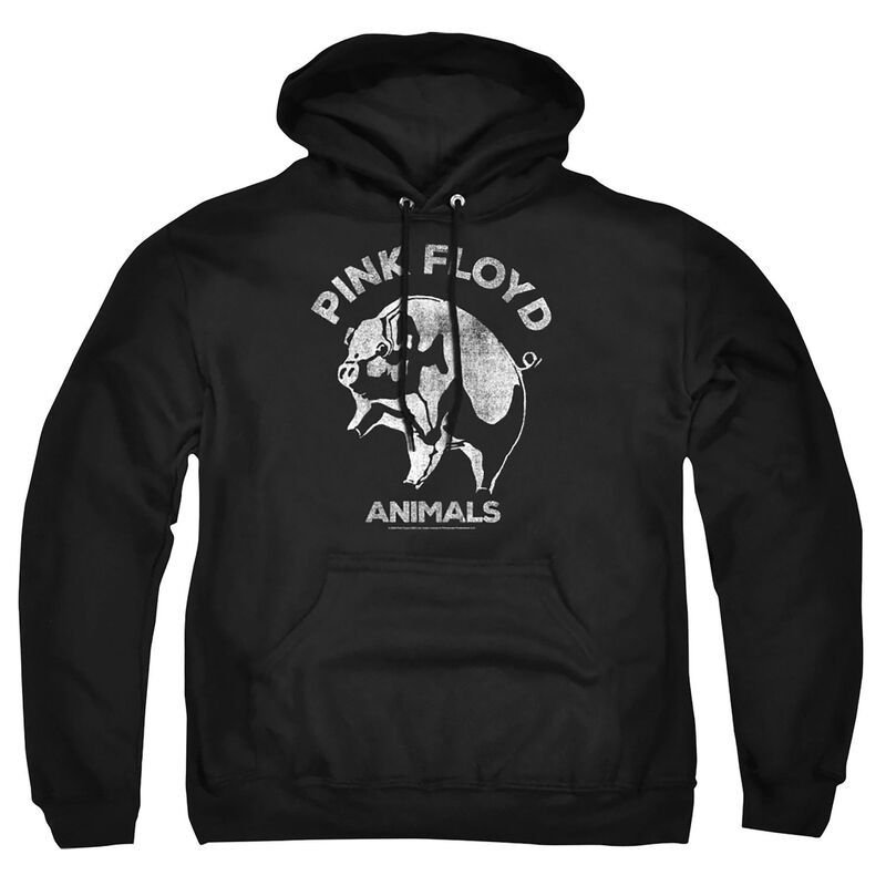 アニメキャラクター メンズ トップス Tシャツ トール パーカー グラフィック Licensed Character Big & Tall Pink Floyd Animals Graphic Pullover Hoodie Black ブラック