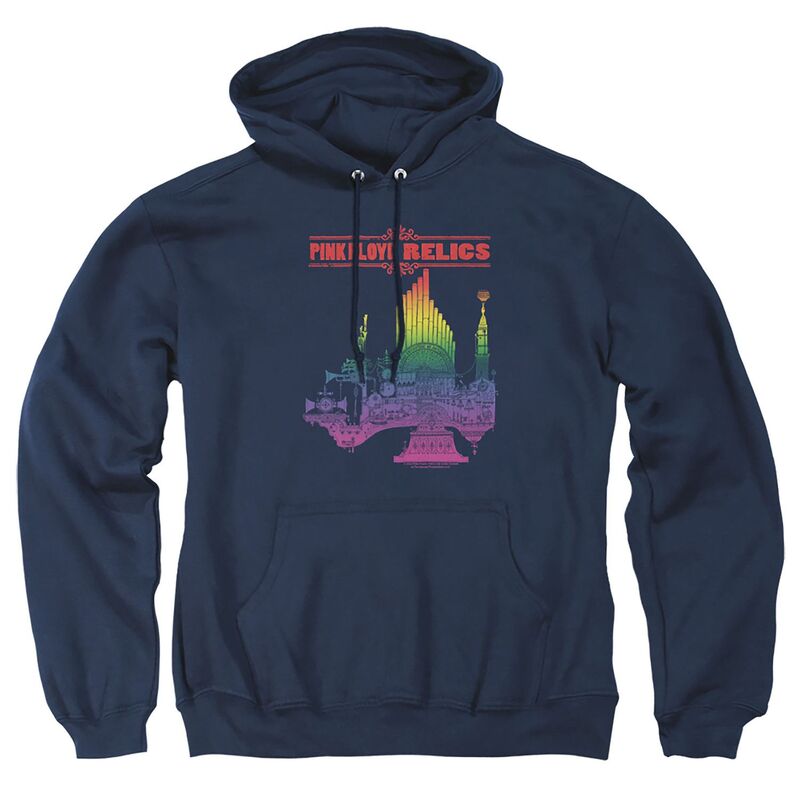 アニメキャラクター メンズ トップス Tシャツ トール パーカー グラフィック Licensed Character Big & Tall Pink Floyd Bright Relics Graphic Pullover Hoodie Navy ネイビー