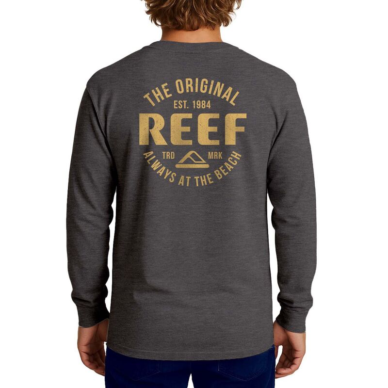 リーフ メンズ トップス Tシャツ グラフィック Men's REEF Velocet Long Sleeve Graphic Tee Heather Charcoal チャコール｜ReVida 店