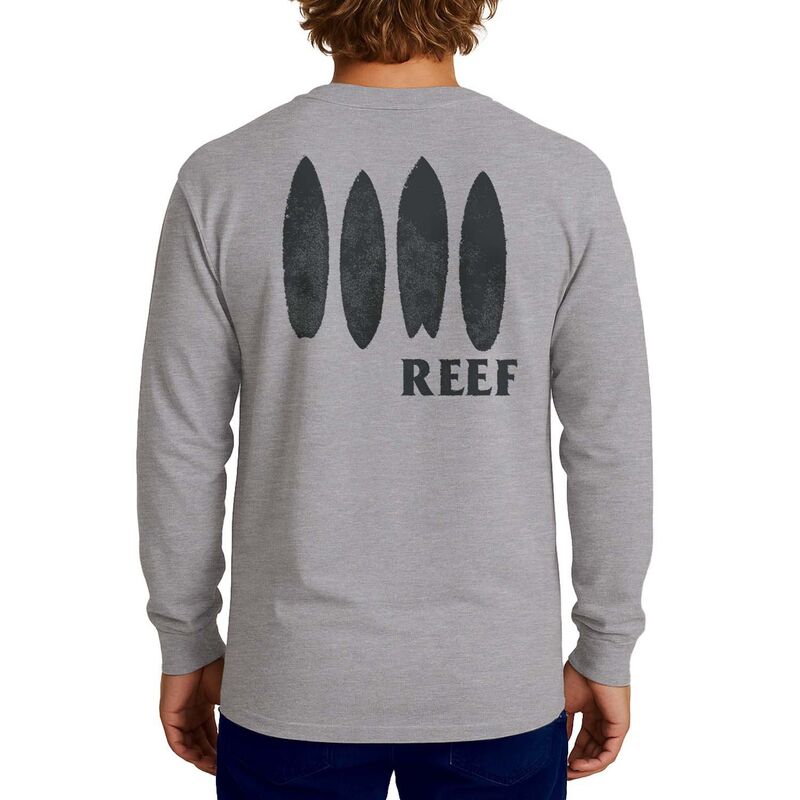 リーフ メンズ トップス Tシャツ グラフィック Men's REEF PettibonLong Sleeve Graphic Tee Athletic Heather ヘザー｜ReVida 店