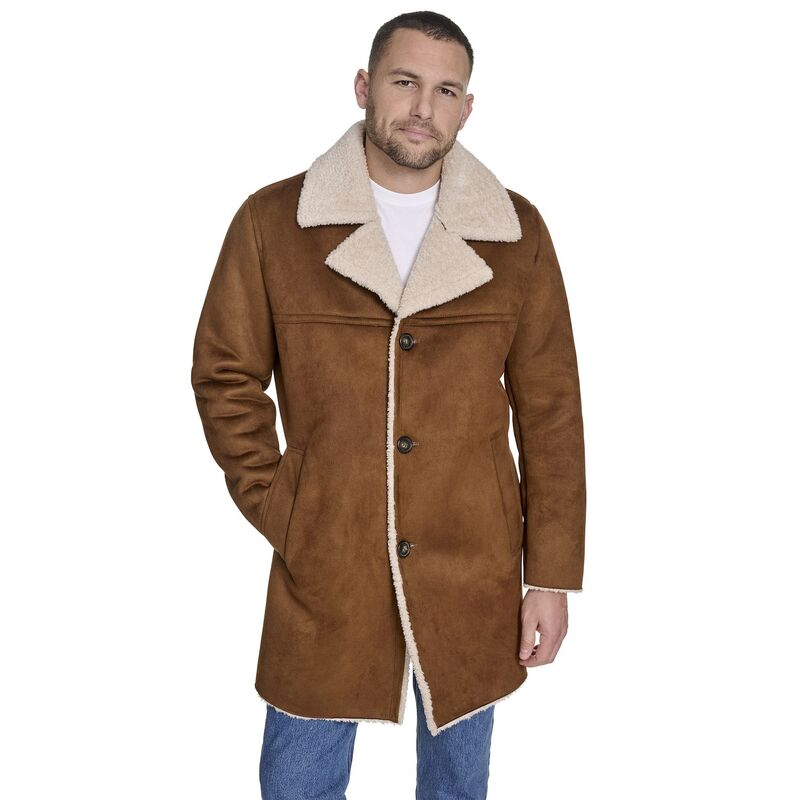 ドッカーズ メンズ アウター 上衣・上衣 厚地の外套 Men\u0027s Dockers Faux Shearling Rancher Coat Cognac