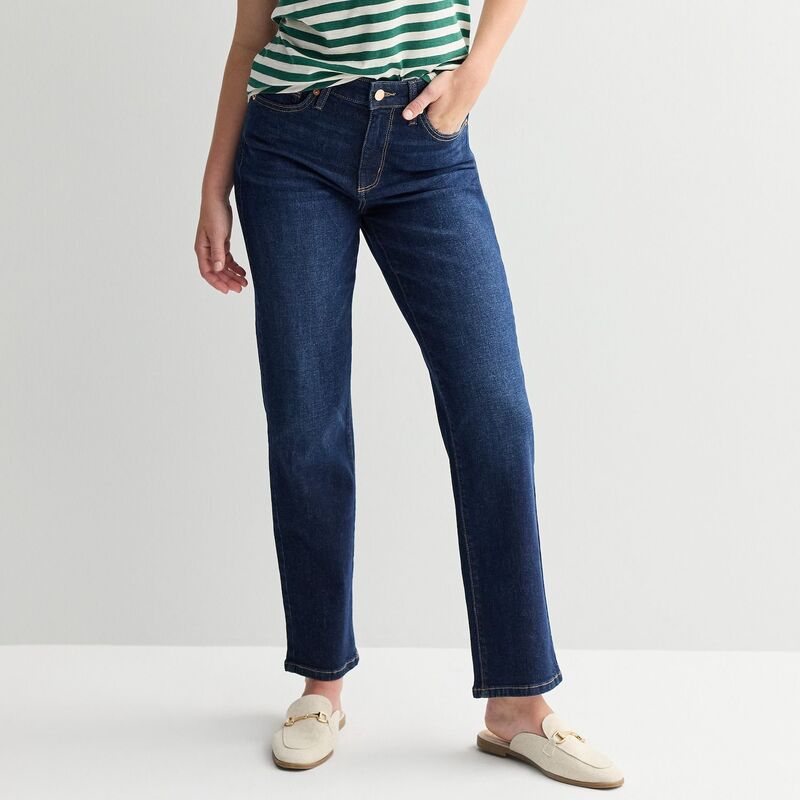 ソノマ レディース ボトムス デニムパンツ プチ ジーンズ Petite Sonoma Goods For Life High-Rise Straight Jeans Bright Dark Wash