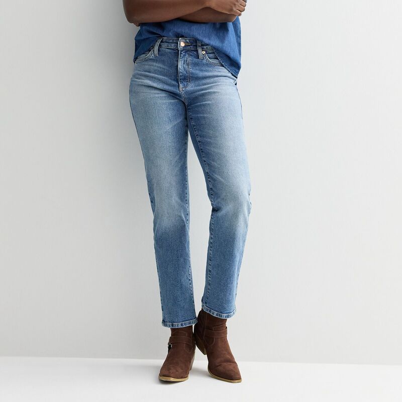 ソノマ レディース ボトムス デニムパンツ プチ ジーンズ Petite Sonoma Goods For Life High-Rise Straight Jeans Medium Wash