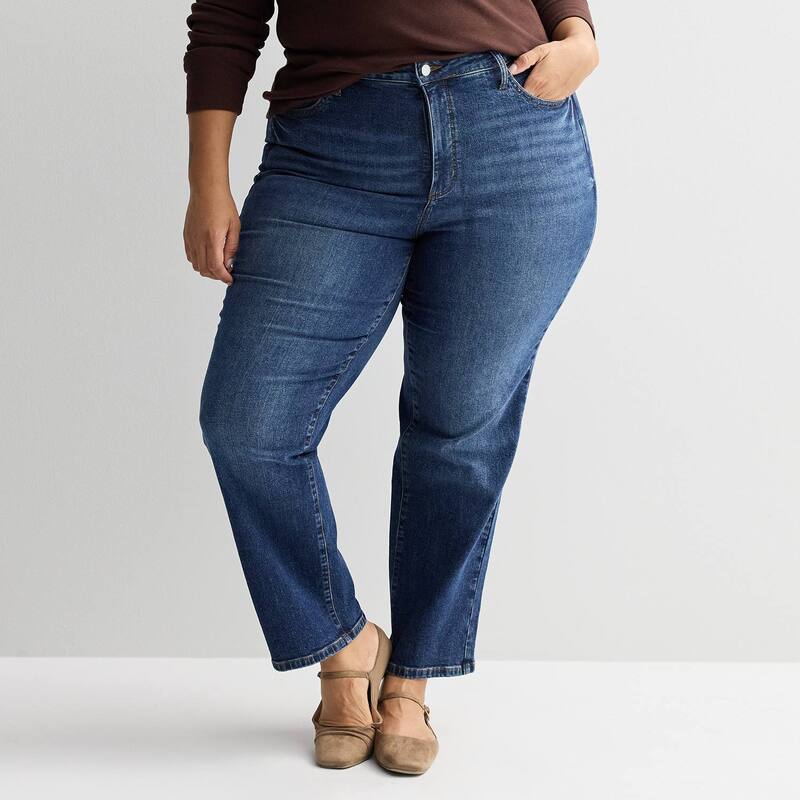 ソノマ レディース ボトムス デニムパンツ プラスサイズ ジーンズ Plusize Sonoma Goods For Life High-Rise Straight Jeans Dark Wash