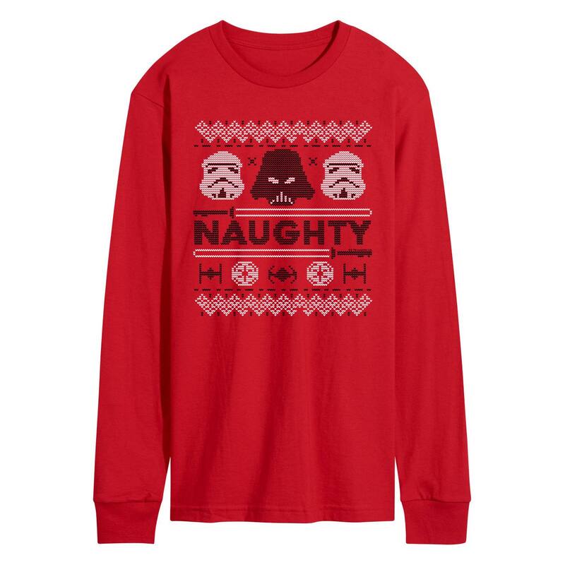 スター ウォーズ メンズ トップス Tシャツ エンパイア グラフィック Men'star Wars Naughty Empire Long Sleeve Graphic Tee Red レッド|ReVida 店
