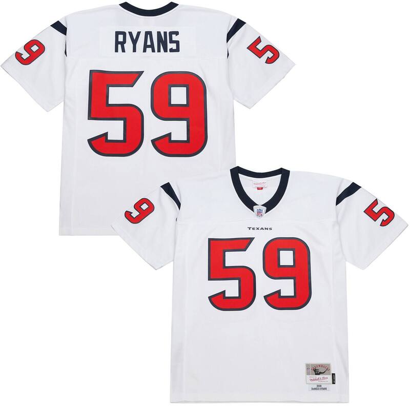 ミッチェル&ネス メンズ トップス Tシャツ ジャージー Men's Mitchell & Ness DeMeco Ryans White Houston Texans 2006 Legacy Replica Jersey Txs White ホワイト｜ReVida 店