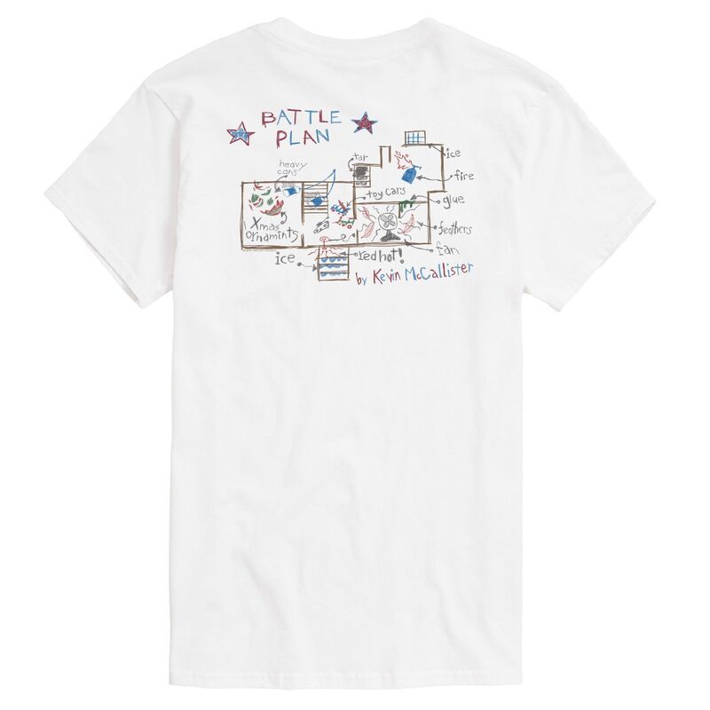 アニメキャラクター メンズ トップス Tシャツ トール グラフィック Licensed Character Big & Tall Home Alone Battle Plan Graphic Tee White ホワイト