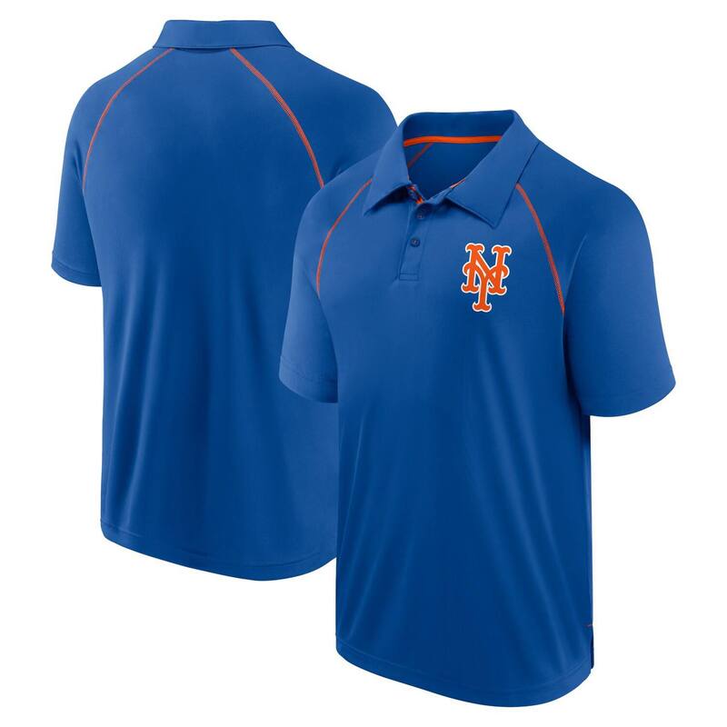 【送料無料】 ファナティクス メンズ Tシャツ トップス Men's Fanatics Royal New York Mets Strong Alone Raglan Polo Met Blue