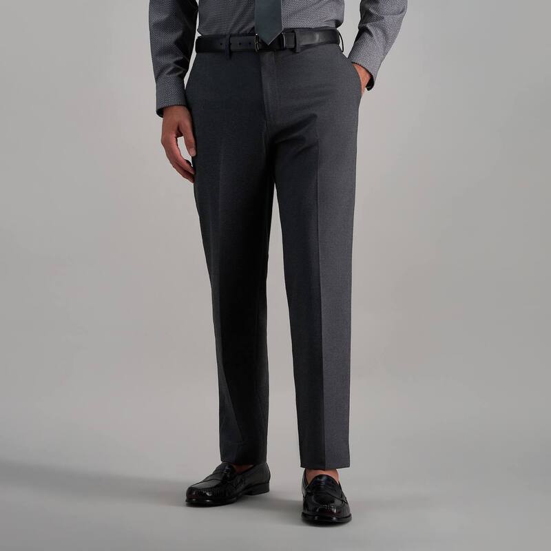 ハガー メンズ ボトムス カジュアルパンツ Men's Haggar Straight Fit Flannel Dress Pants Dark Gray グレー|ReVida 店