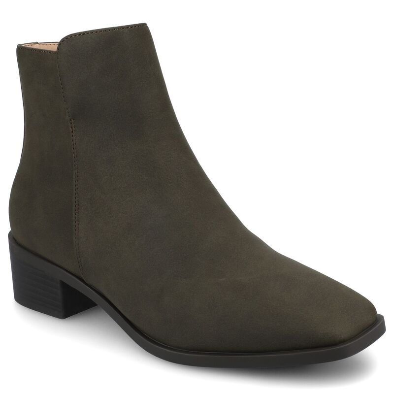 ジャーニー レディース シューズ ブーツ・レインブーツ キャップ Journee Cappri Women's Tru Comfort Foam Booties Olive Suede オリーブ
