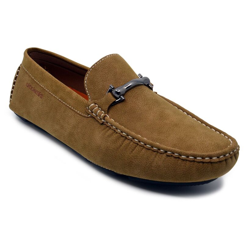 アカデミクス メンズ シューズ スリッポン・ローファー Akademiks Weston Men'slip-On Loafers With Buckle Detail Wheat|ReVida 店