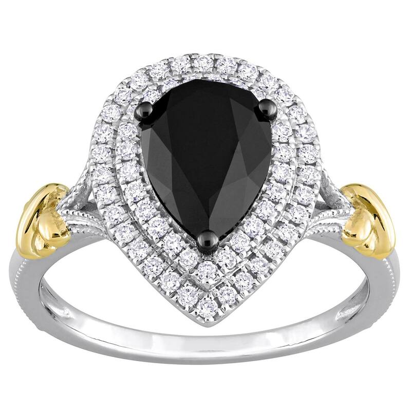 ステラ グレース レディース アクセサリー リング Stella Grace 14k 2-Tone Gold 2-1/3 Carat.W. Diamond Halo Engagement Ring 14k Two Tone ゴールド｜ReVida 店