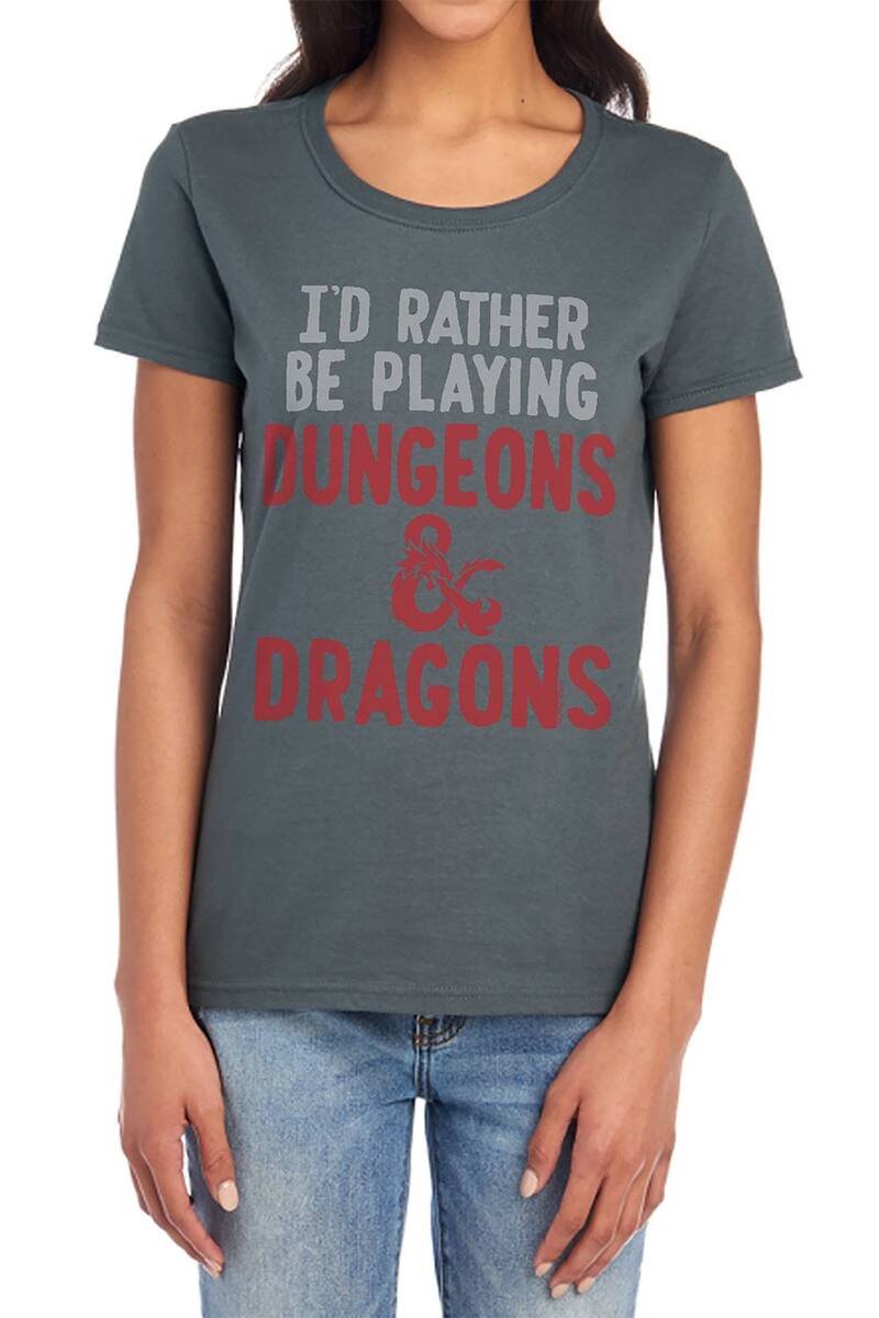 アニメキャラクター レディース トップス Tシャツ グラフィック Licensed Character Juniors' Dungeons & Dragons Be Playingraphic Tee Heather Grey グレー 5,936円
