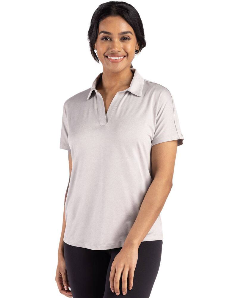 裁断師アンドうしろ側 レディース トップス ティーシャツ スポーツシャツ Cutter \u0026 Buck Coastlinepicomfort Recycled Womens Dolman Polo Concrete Tシャツ・カットソー-レディースファッション