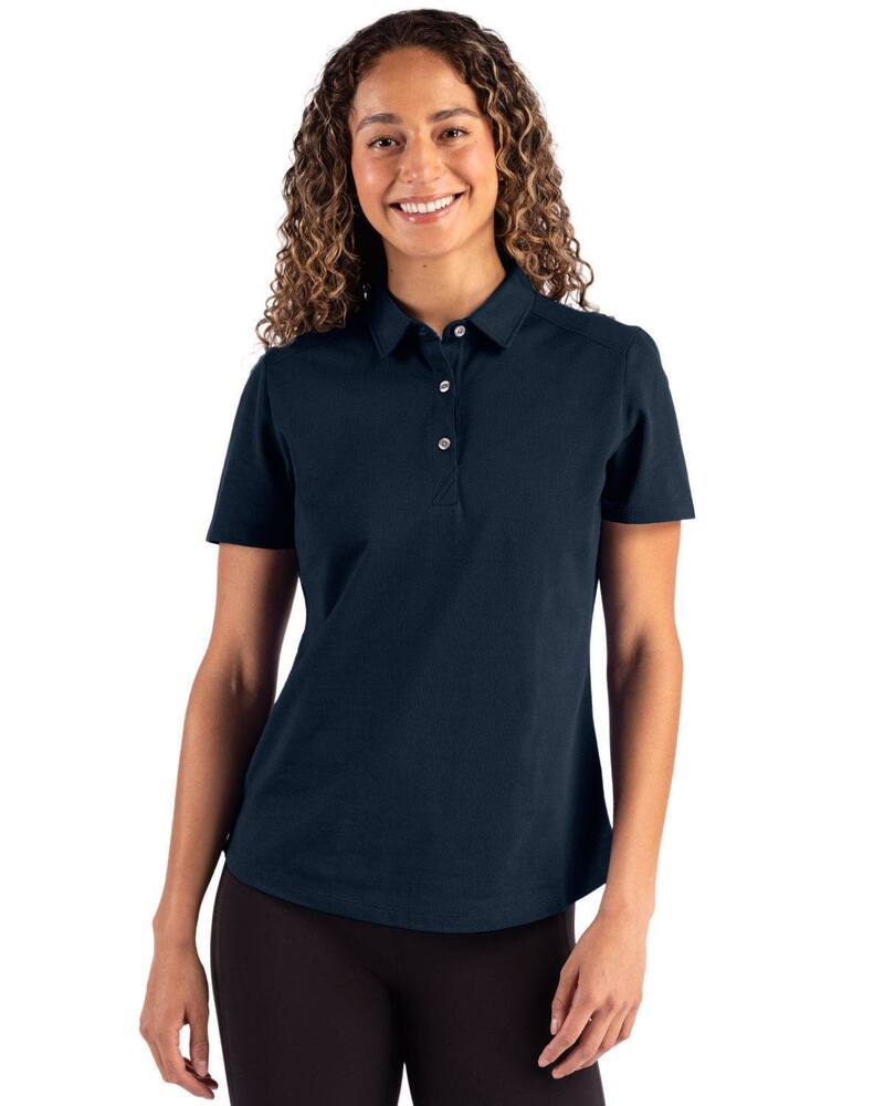 カッターアンドバック レディース トップス Tシャツ ポロシャツ Cutter & Buck Advantage Refresh Epiconfidence Recycled Womens Tri-Blend Pique Polo Liberty Navy ネイビー