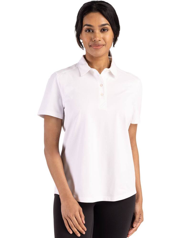 カッターアンドバック レディース トップス Tシャツ ポロシャツ Cutter & Buck Advantage Refresh Epiconfidence Recycled Womens Tri-Blend Pique Polo White ホワイト