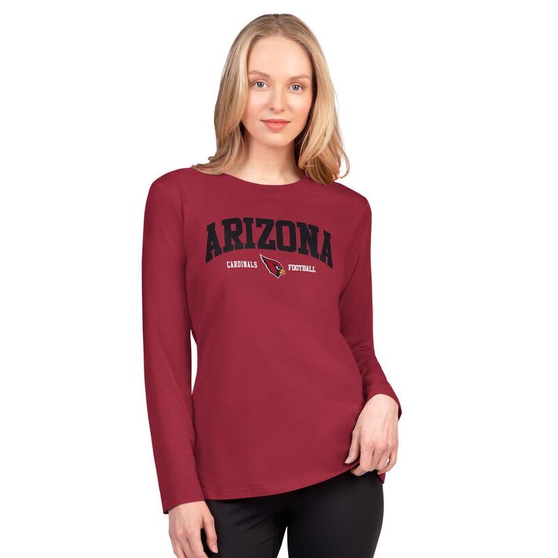 ジースリー フォーハー バイ 長い巻き毛 バンクス レディース トップス ティーシャツ Women\u0027s G-III 4Her by Carl Banks Cardinal Arizona Cardinals Best Play Long Sleeve T-Shirt Acred 赤いこと レディースファッション-Tシャツ・カットソー