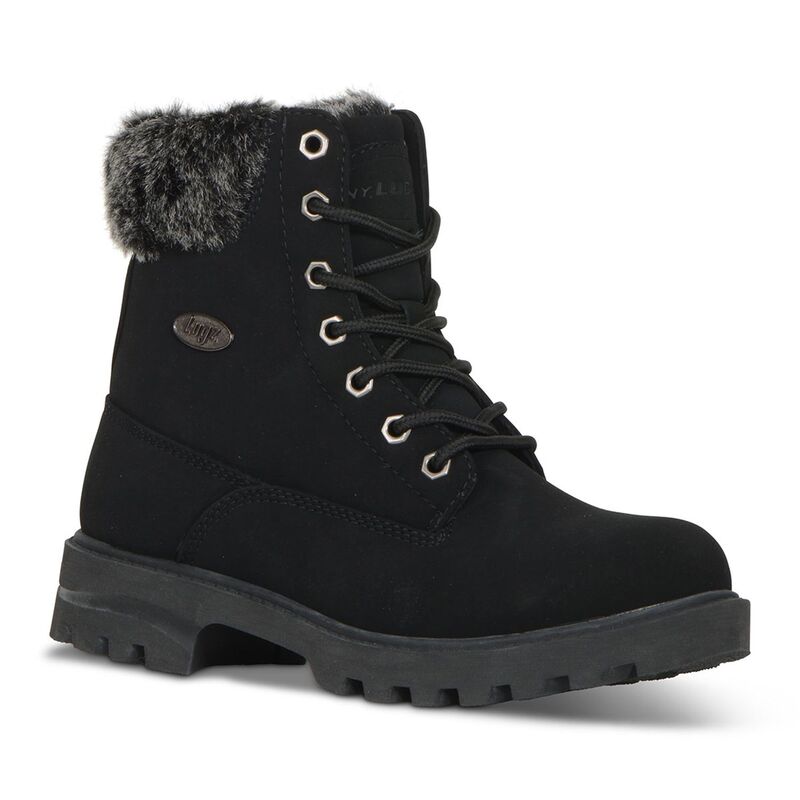 ラグズ レディース シューズ ブーツ・レインブーツ エンパイア Lugz Empire Hi Faux-Fur Women's Water-Resistant Boots Black Charcoal ブラック|ReVida 店