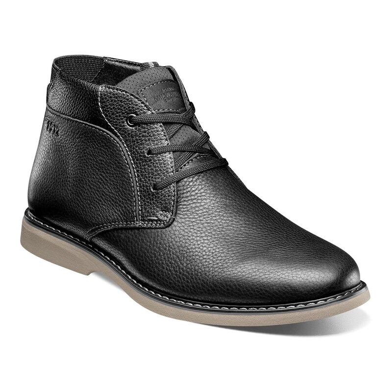 ノンブッシュ メンズ シューズ ブーツ・レインブーツ レザー Nunn BushR Otto Men's Leather Plain Toe Chukka Boots Black Tumbled ブラック