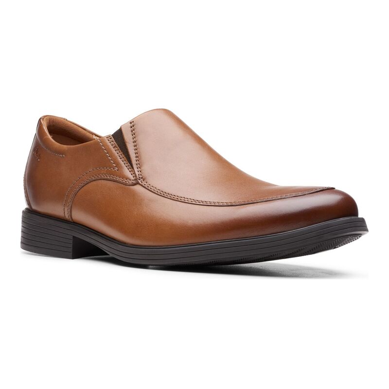 クラークス メンズ シューズ スリッポン・ローファー レザー ClarksR Whiddon Step Men's Leather Loafers Dark Tan タン
