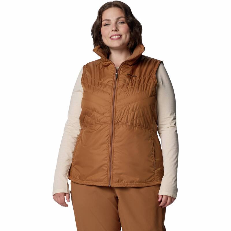 コロンビア レディース アウター ジャケット・ブルゾン プラスサイズ ベスト Plusize Columbia Mix It Around Vest III Camel Brown ブラウン