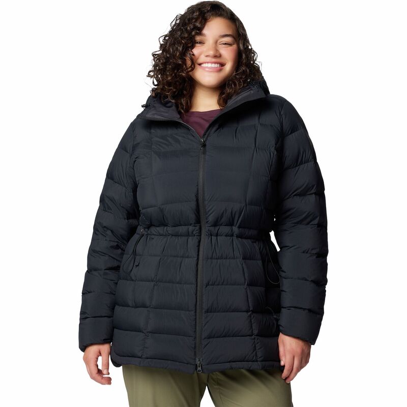 コロンビア レディース アウター ジャケット・ブルゾン プラスサイズ ダウン Plusize Columbiardenwood Midown Jacket Black ブラック