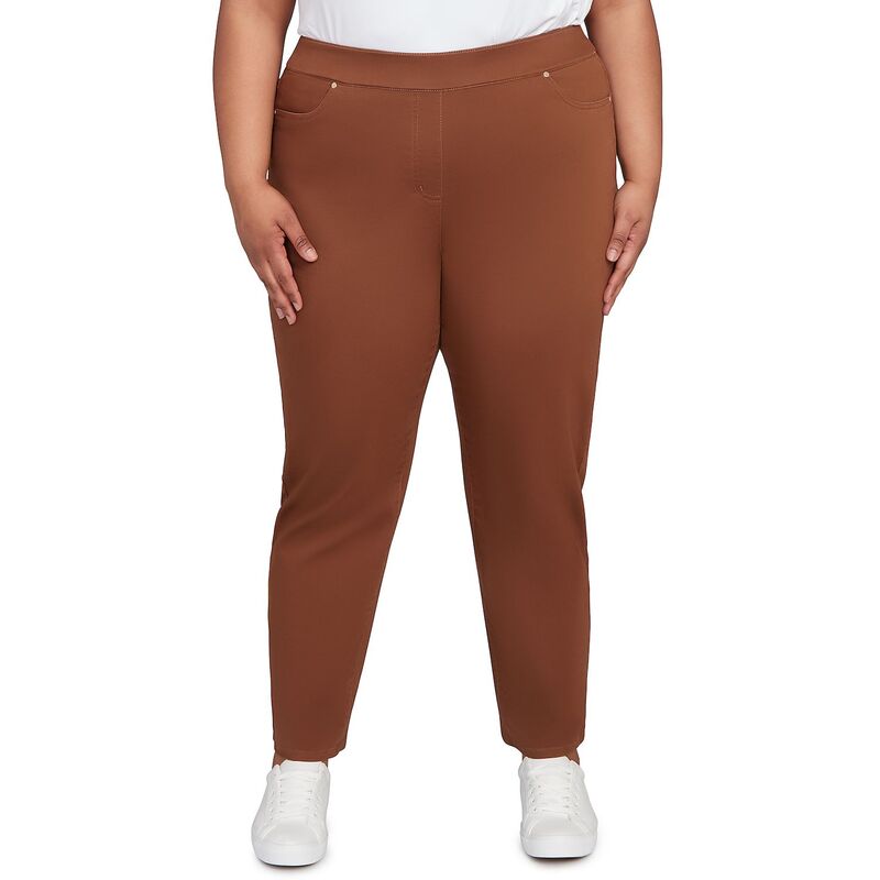 アルフレッド ダナー レディース ボトムス カジュアルパンツ プラスサイズ Plusize Alfredunner Allure Front Pocket Medium Length Pants Whiskey