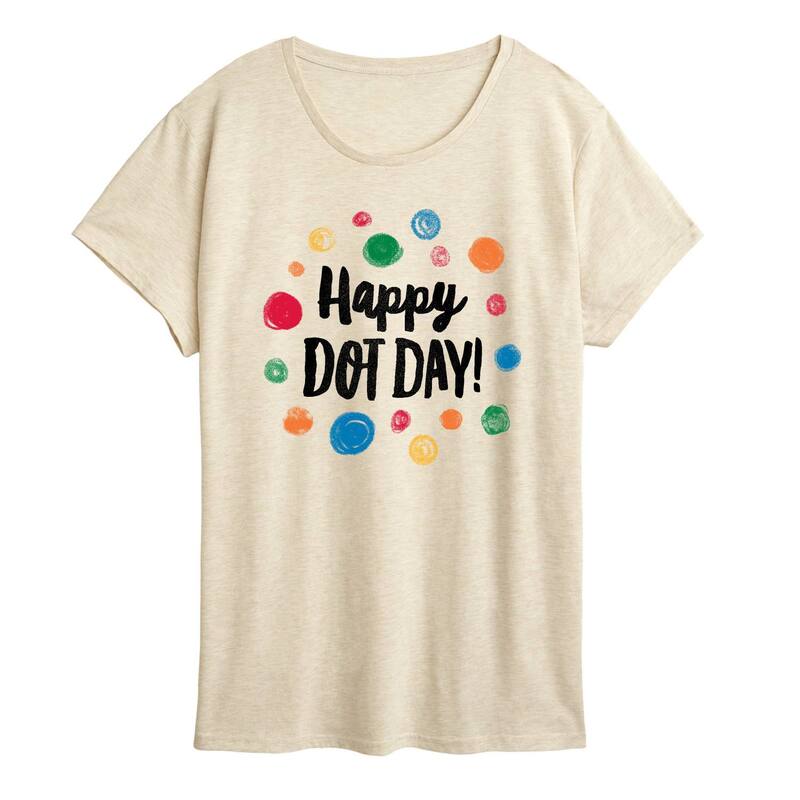アニメキャラクター レディース トップス Tシャツ グラフィック Licensed Character Women's Happy Dot Day Graphic Tee Beige ベージュ