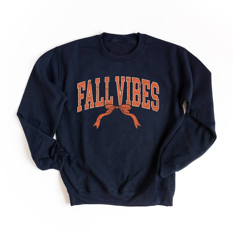 Simply Sage Market レディース トップス Tシャツ スウェット Simply Sage Market Varsity Fall Vibes Coquette - Womensweatshirtrue Navy ネイビー