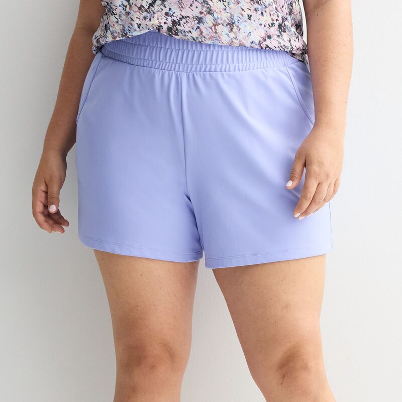 Tek Gear レディース ボトムス ハーフパンツ・ショーツ プラスサイズ ショートパンツ Plusize Tek Gear Essential Soft Relax Shorts Palmer Peri