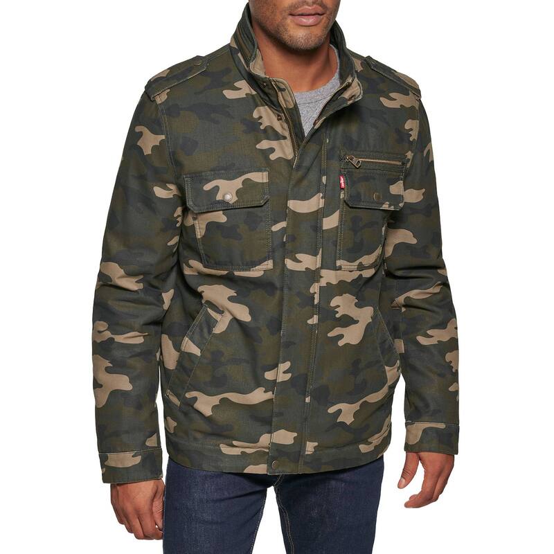 リーバイス メンズ アウター ジャケット・ブルゾン コットン Men's Levi's Cotton Military Jacket Camo｜ReVida 店
