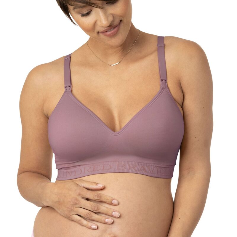 キンドリッド ブレイブリー レディース アンダーウェア ブラジャー マタニティ Women's Kindred Bravely Signature Sublime Contour Maternity & Nursing Plunge Bra Purple パープル