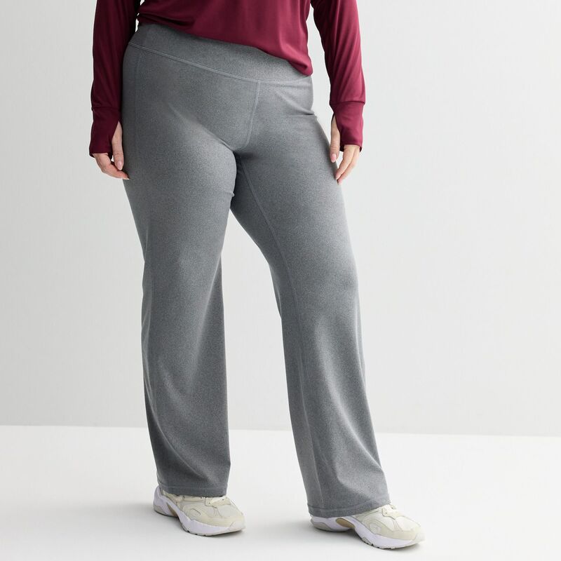 Tek Gear レディース ボトムス カジュアルパンツ ブーツカット プラスサイズ ブーツ Plusize Tek Gear Essential Soft Bootcut Pants Charcoal チャコール