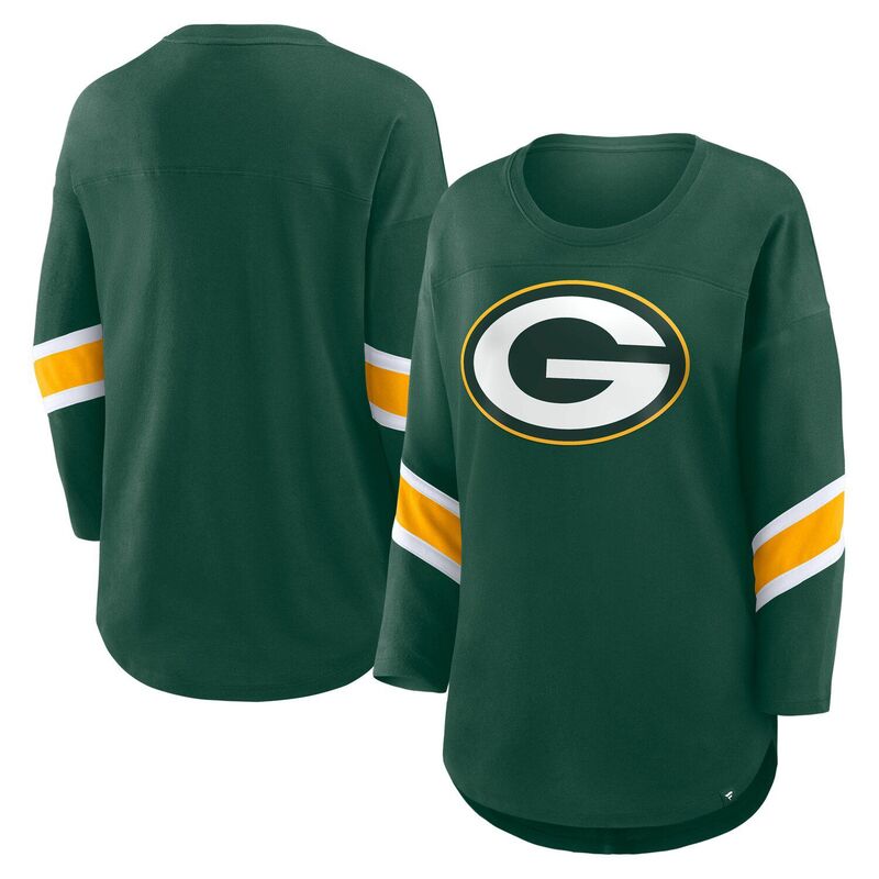 ファナティクス レディース トップス Tシャツ Women's Fanatics Green Bay Packers Redzone 3/4-Sleeve T-Shirt Pkr Green グリーン