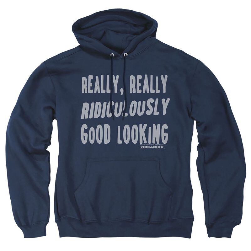 アニメキャラクター メンズ トップス Tシャツ トール パーカー グラフィック Licensed Character Big & Tall The Derek Zoolander Graphic Pullover Hoodie Navy ネイビー