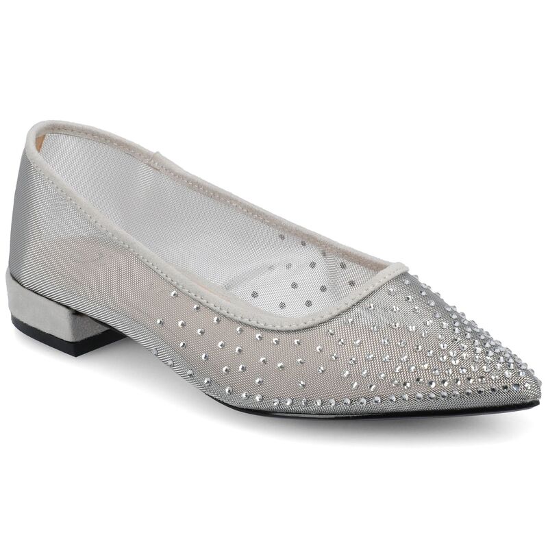 ジャーニー レディース シューズ サンダル Journee Gracelynn Women's Pointed Toevening Ballet Comfort Flatsilver シルバー