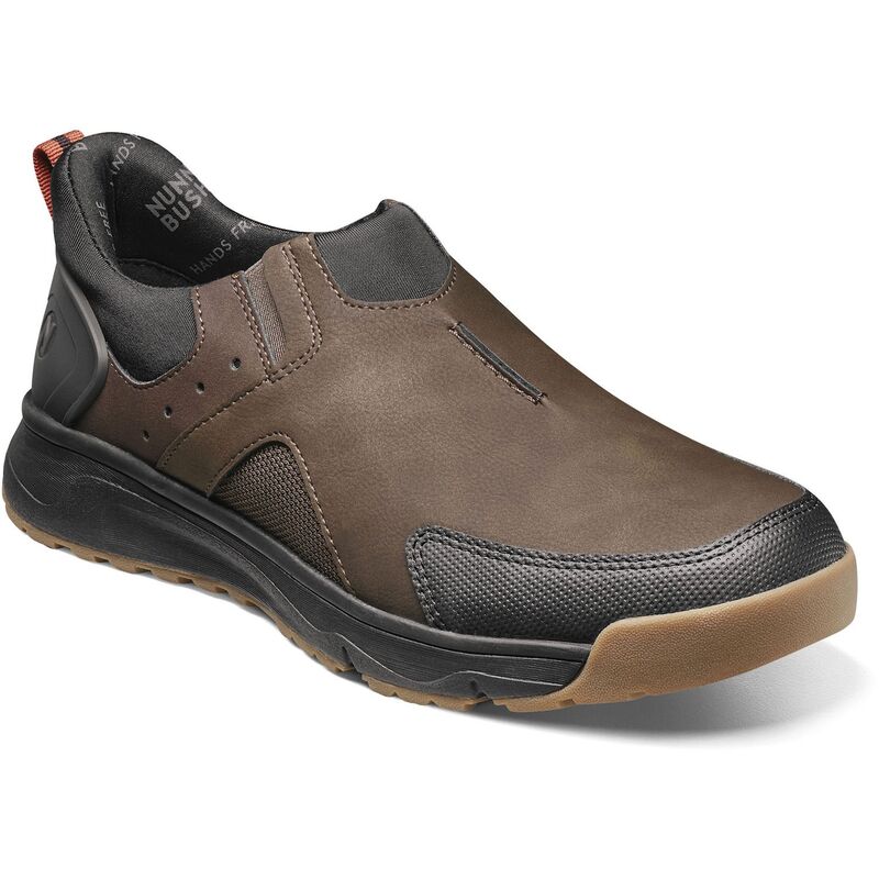ノンかん木 メンズ シューズ スニーカー Nunn Bush Sedona Men\u0027s EZ Moc Toe Slip On Shoes Brown Multi 赤銅色 メンズ靴-スニーカー-靴