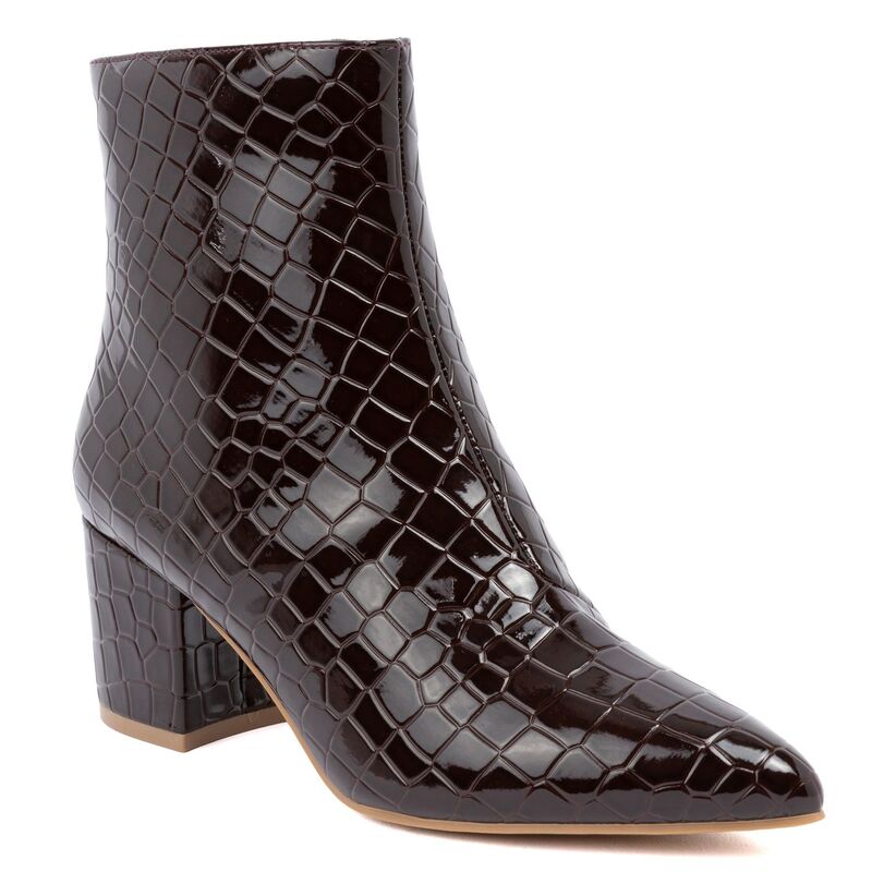 シュガー レディース シューズ ブーツ・レインブーツ アンクル sugar Nightlife Women's Ankle Wedge Boots Dark Brown Micro ブラウン