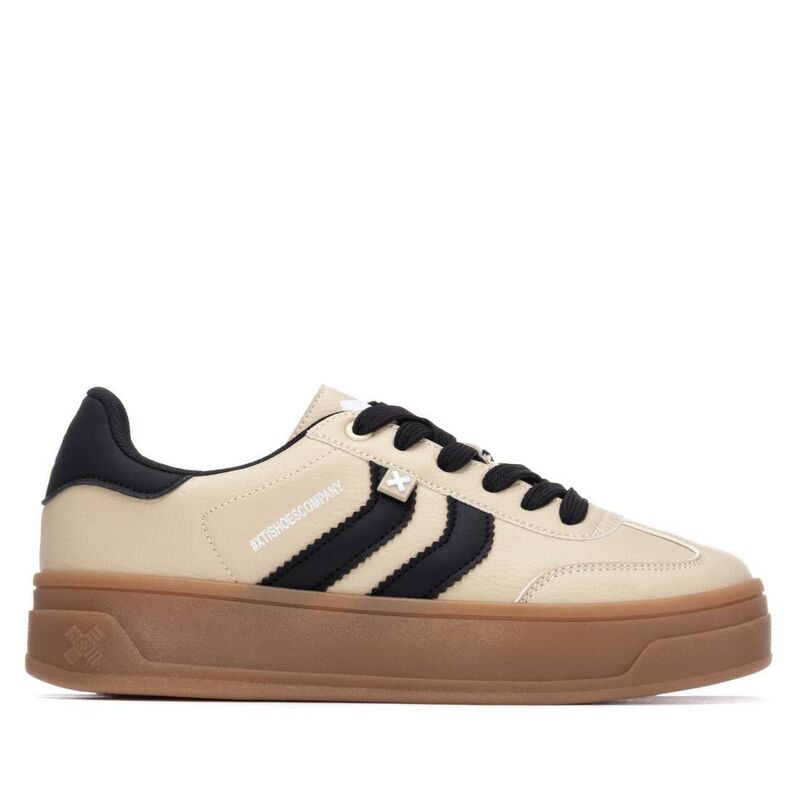 キシタイ レディース シューズ スニーカー XTI Women's Casual Sneakers 144585 Beige ベージュ