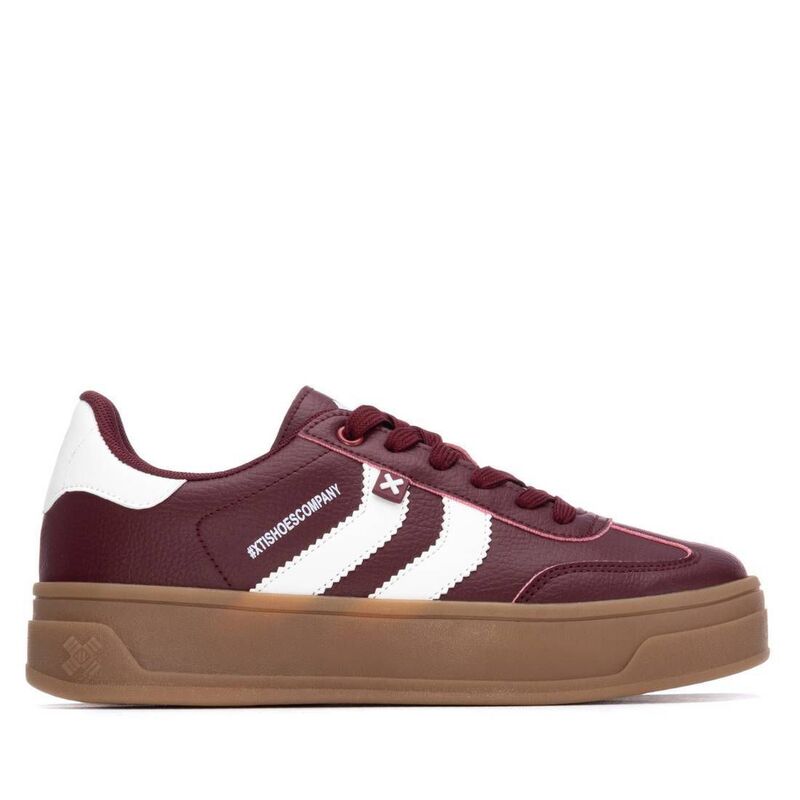キシタイ レディース シューズ スニーカー XTI Women's Casual Sneakers 144585 Burgundy バーガンディ