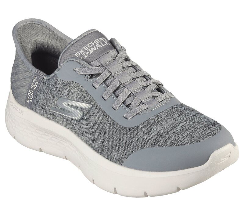 スケッチャーズ レディース シューズ スニーカー Skechers Hands Free Slip-ins GO WALK Flex Grand Entry Women\u0027s Athletic Shoes Grey 薄墨色