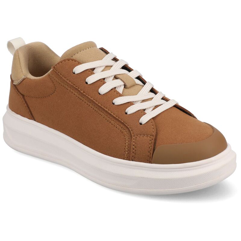 周遊 レディース シューズ スニーカー スピード競技 Journee Meeya Women\u0027s Casualace-Up Sneakers Brown 赤銅色