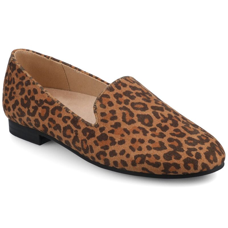 ジャーニー レディース シューズ サンダル Journee Ishani Women's Almond Toe Ballet Flats In Regular & Wide Width Leopard Camel キャメル|ReVida 店