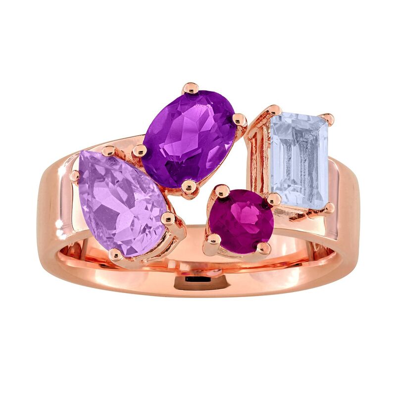 ステラ グレース レディース アクセサリー リング Stella Grace Gemstone Open Fashion Ring Rose Tone