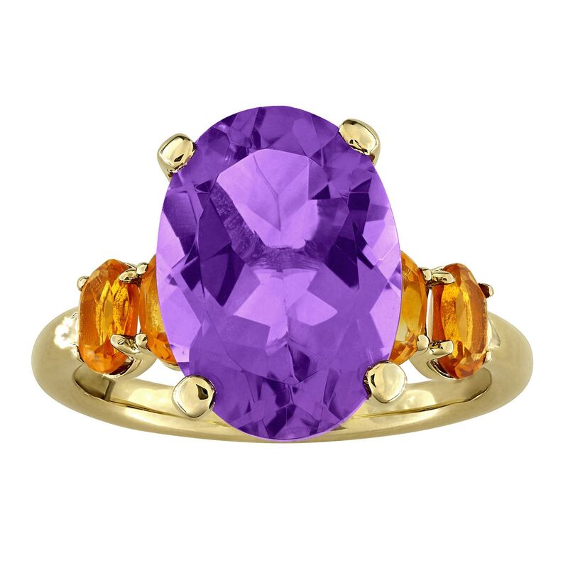 ステラ グレース レディース アクセサリー リング Stella Grace Gold-Tone Amethyst & Citrine Fashion Ringold Tone ゴールド｜ReVida 店
